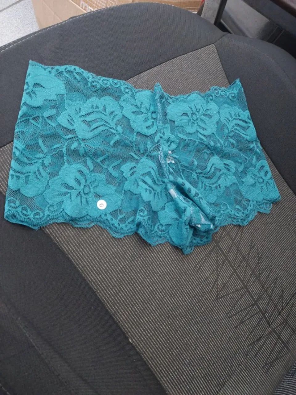 Kit 10 Calcinhas Caleçon Shortinho Em Renda Com Forro Algodão Tam G - Foto 3