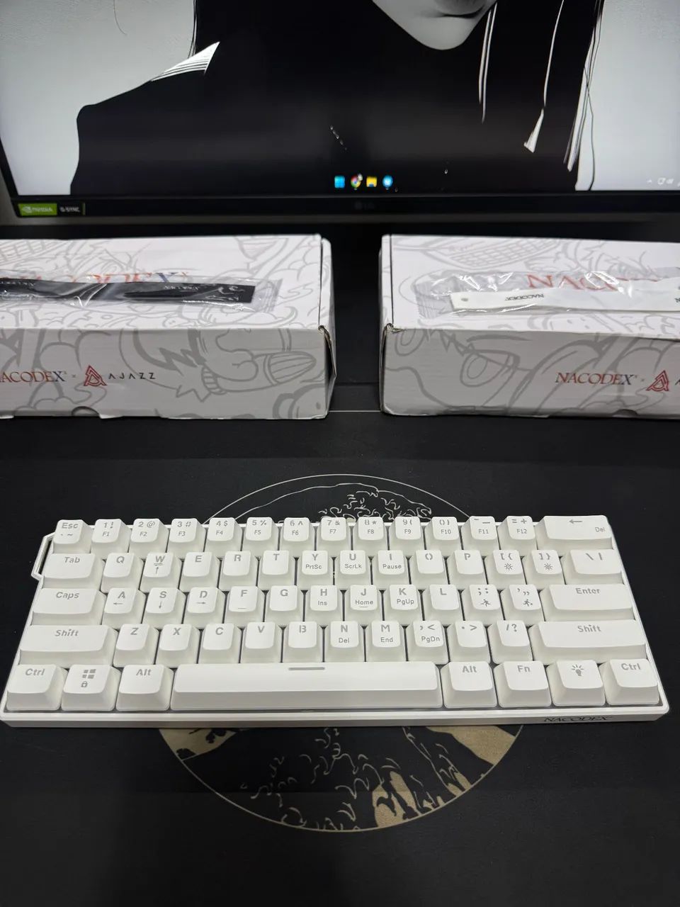 Teclado Mecânico Nacodex Nk61 - Branco - Foto 2
