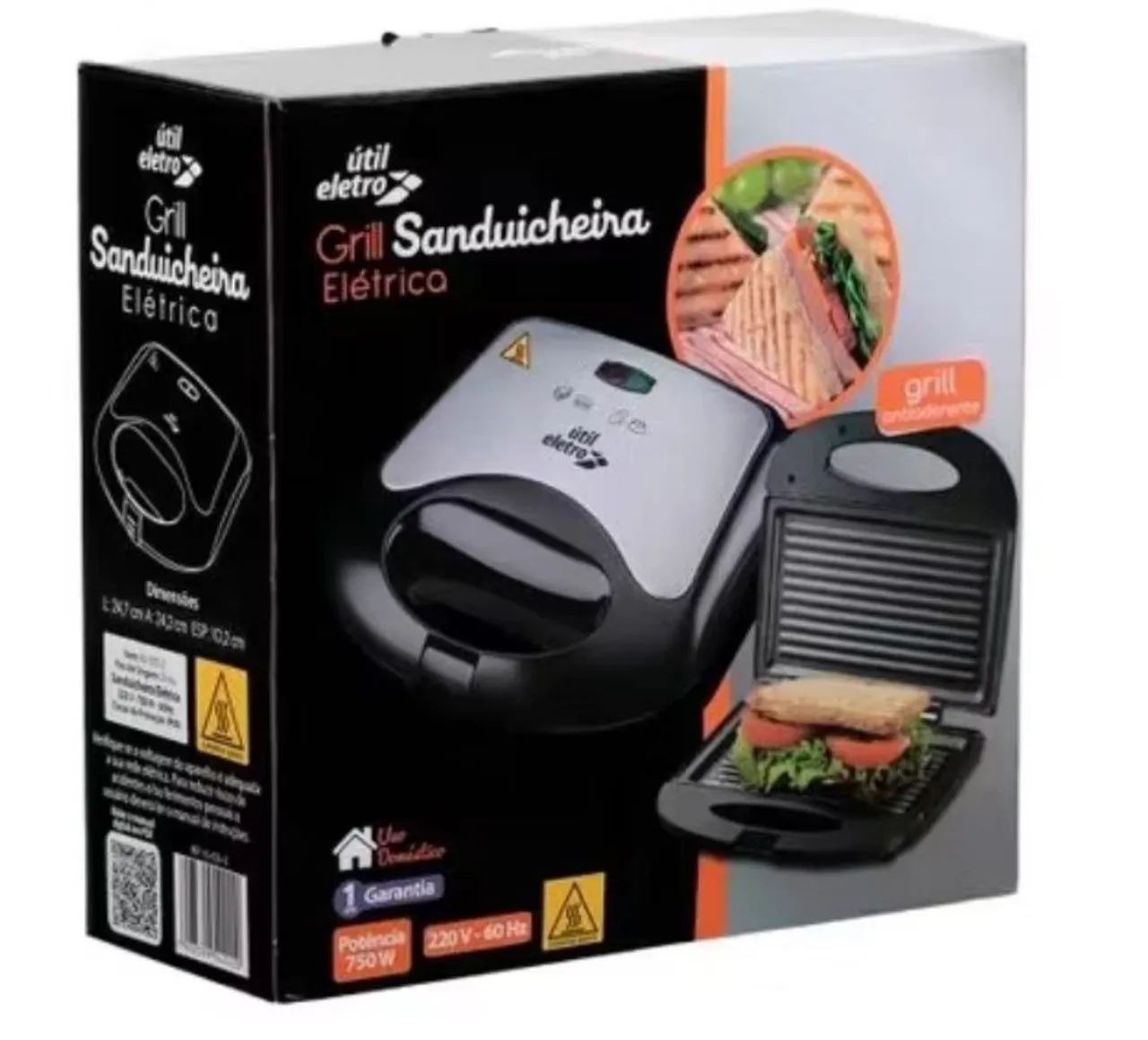 Sanduicheira Grill útil eletro