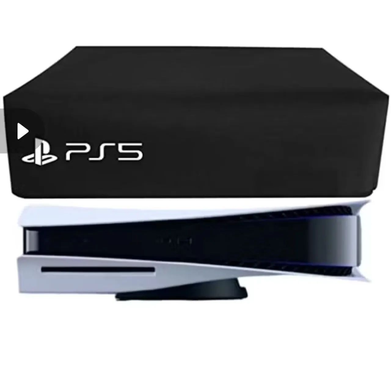 Capa para PS5 horizontal preta impermeável Fat Slim Antipoeira