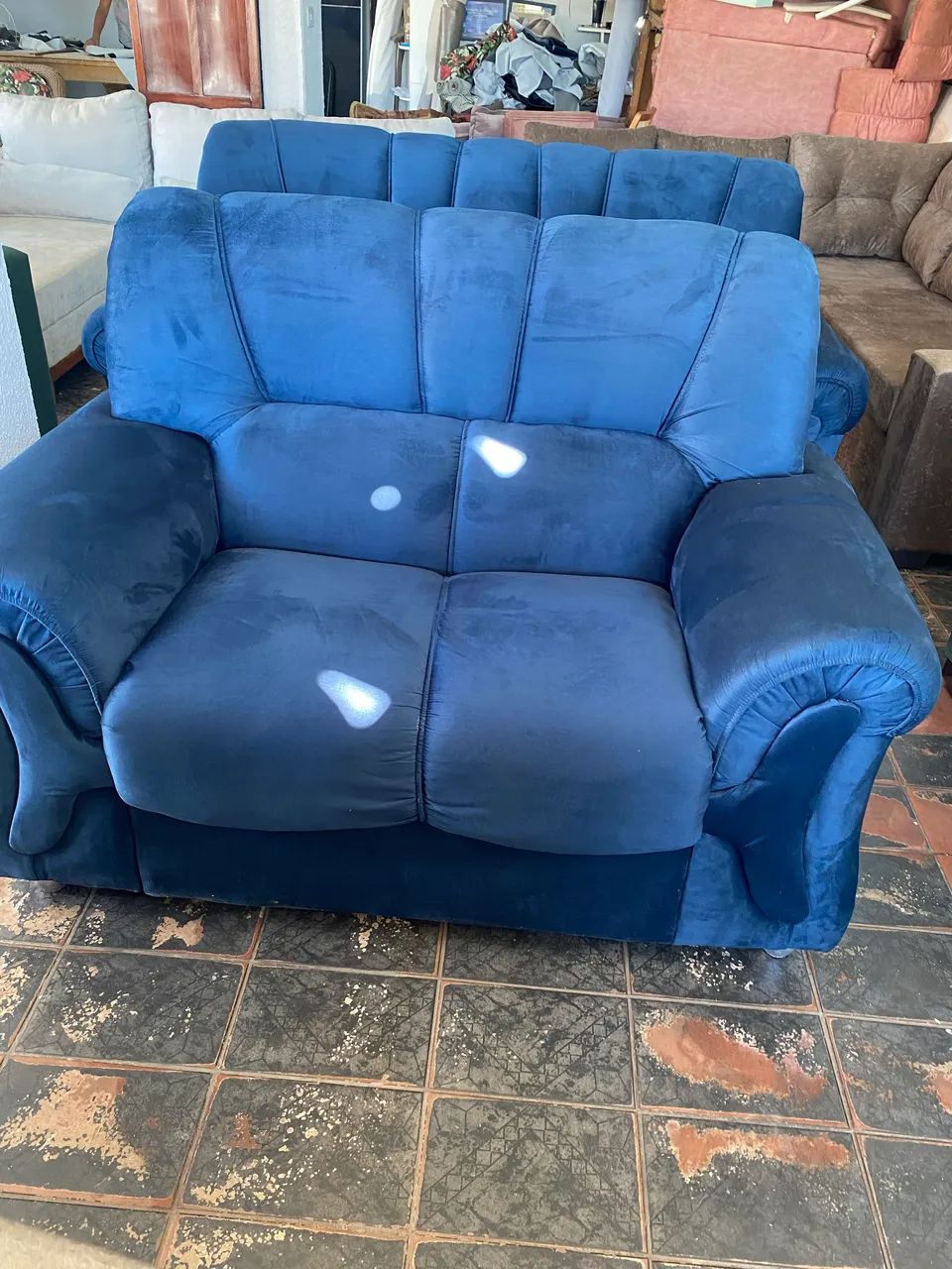 Sofá azul novo fabricado  - Foto 4