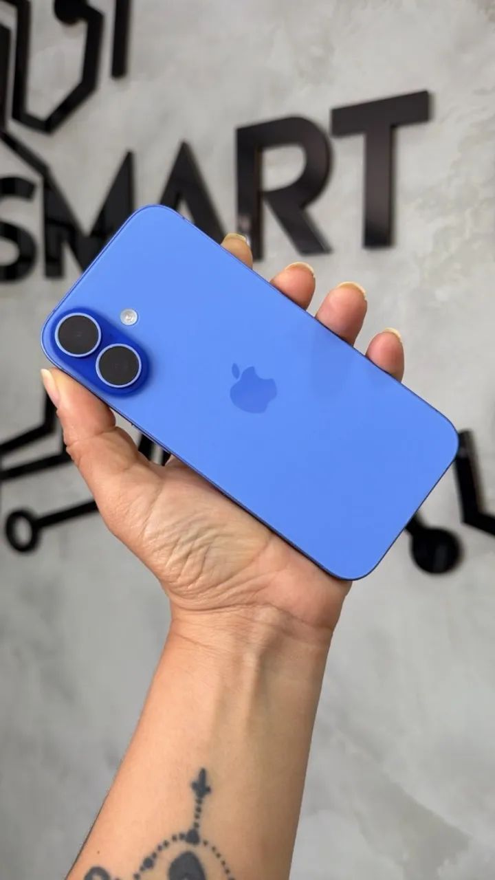 ? iPhone 16 Ultramarine - 128GB ? R$3.890,00. 