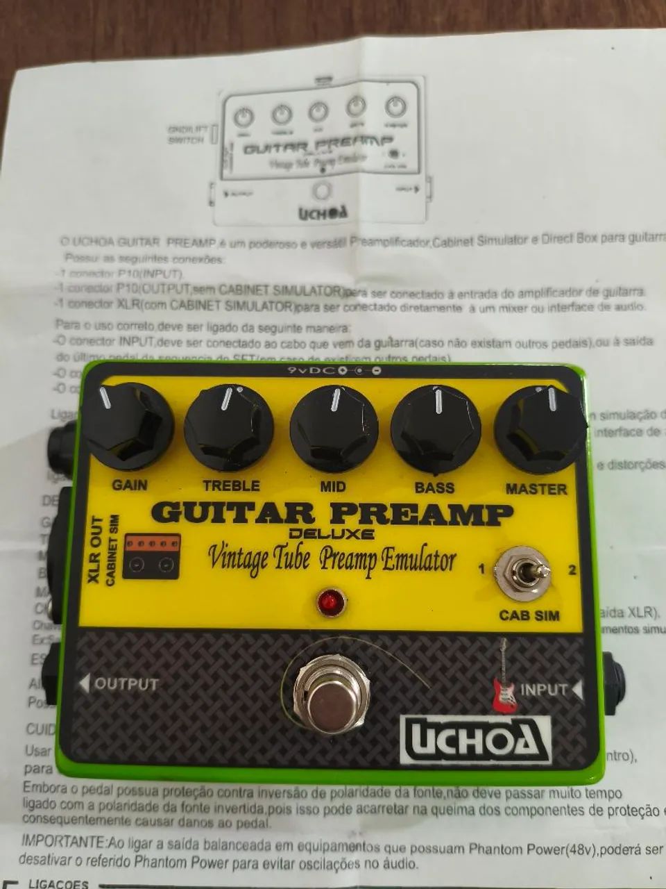 Pedal Guitar PreAmp Uchoa
