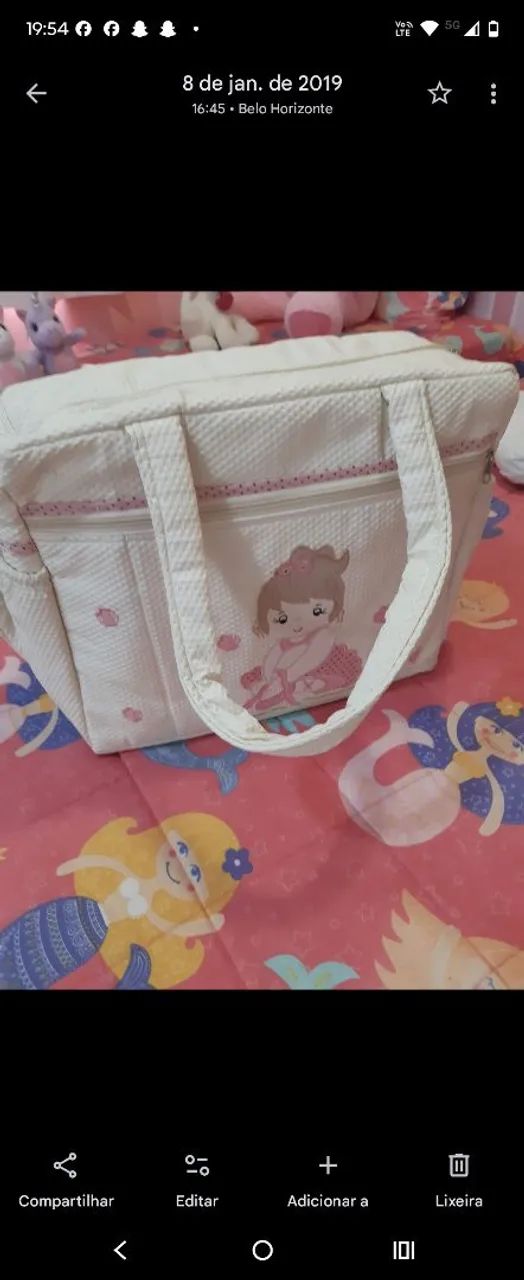 Bolsa maternidade bailarina.SAIR HOJE 