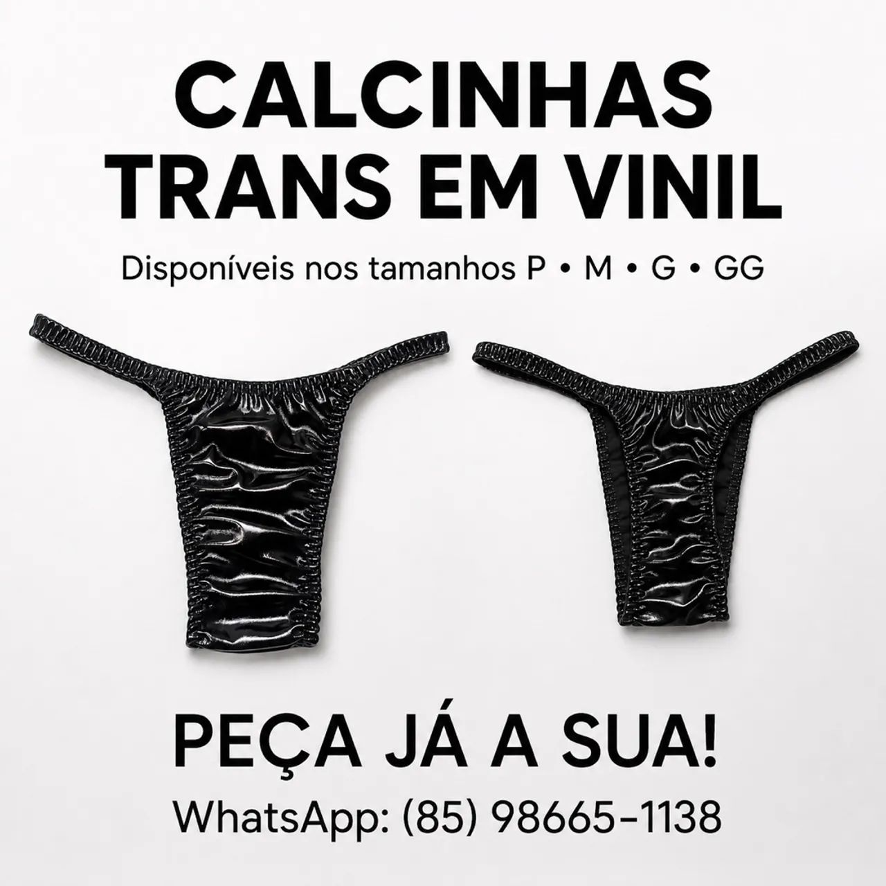 Vendo Calcinha em Vinil / Moda Trans / AQUENDAR 