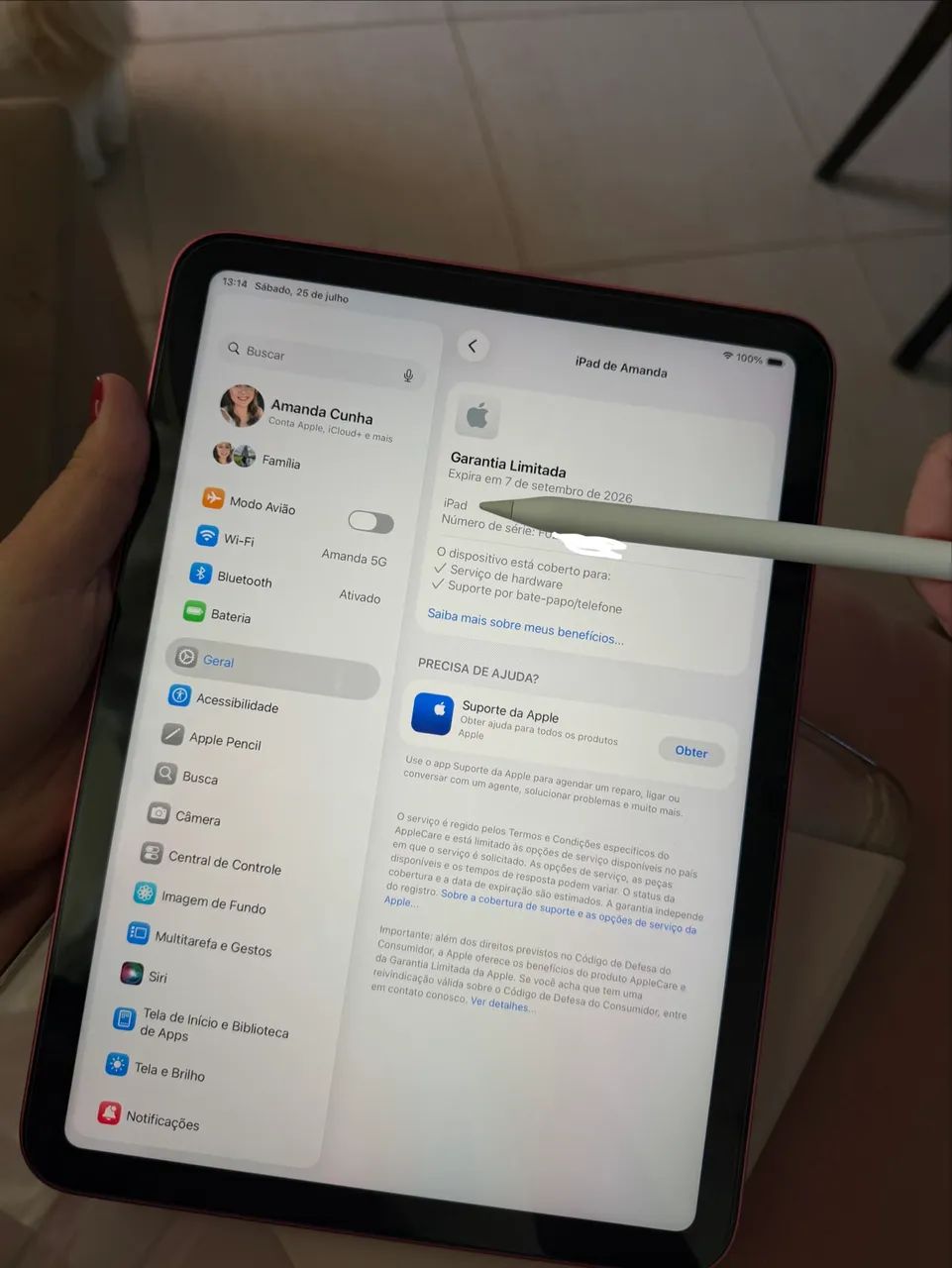 VENDO IPAD 11 A16 (2025) ROSA GARANTIA APPLE  - Foto 2