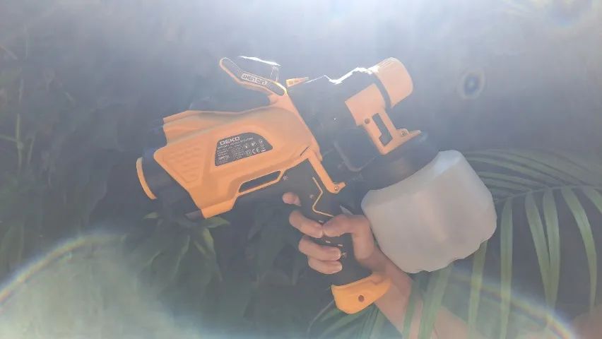  Elétrica de Pintura Pulverizadora HVLP 600W 1200ml Luz de LED com 3 Bicos e Acessórios  - Foto 2