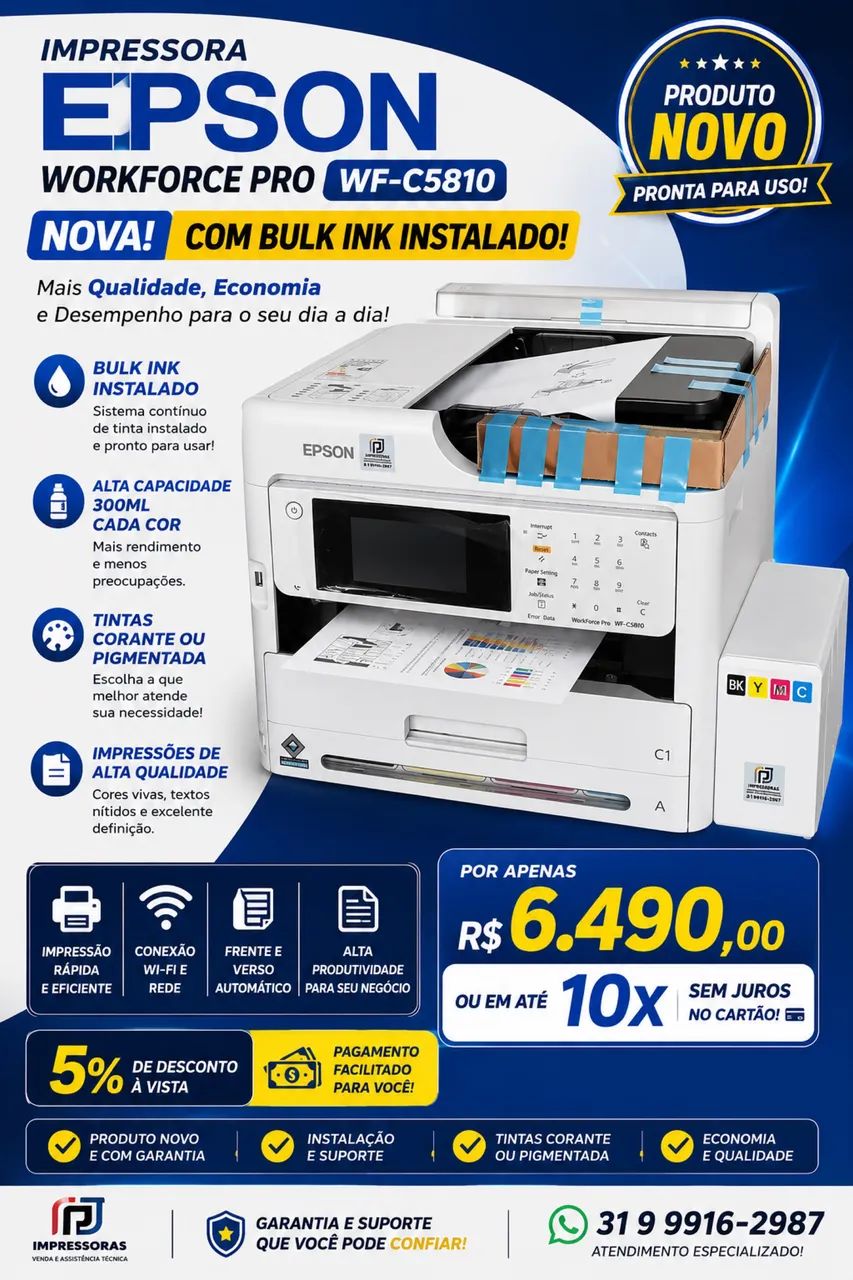 Epson WF c5810 - Foto 2