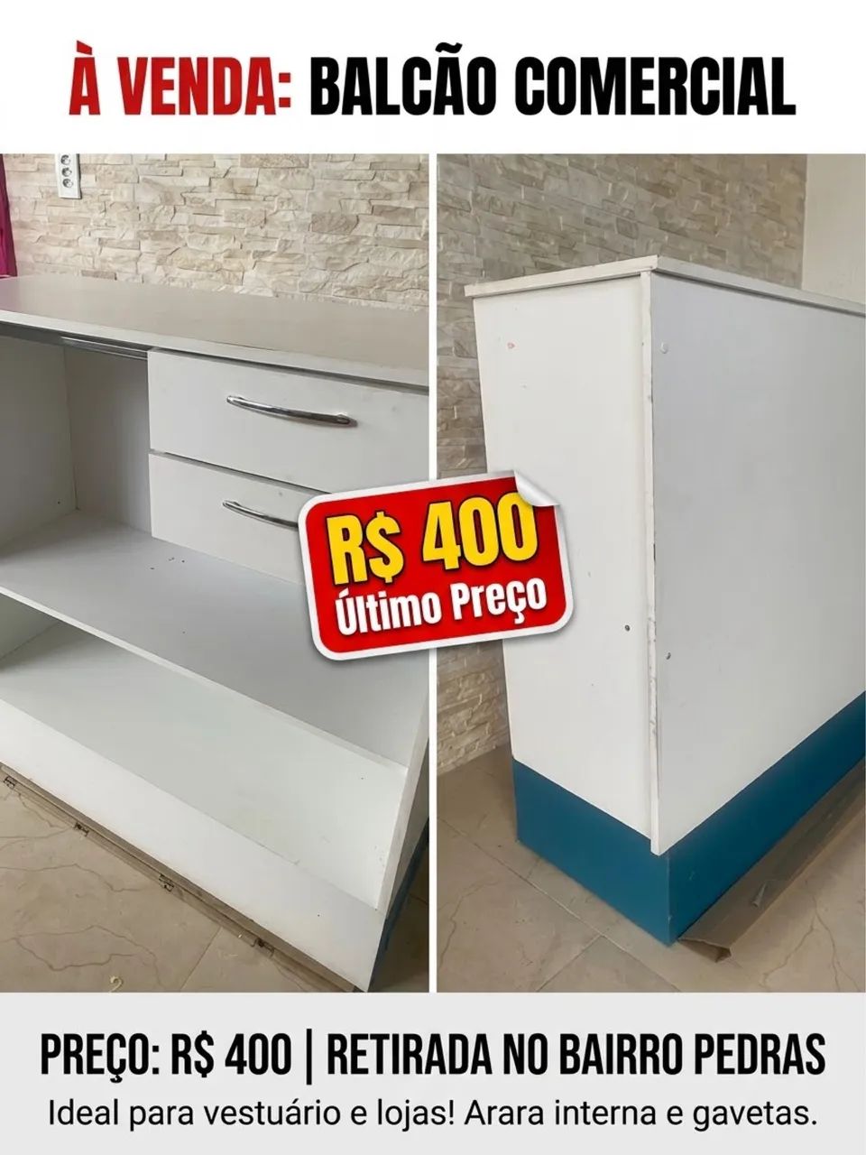 Balcão comercial 