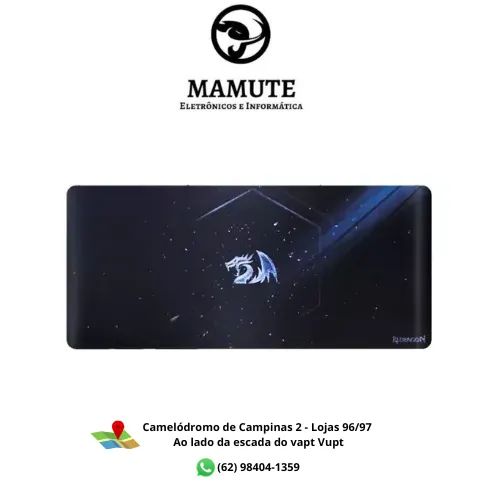 Mouse Pad Redragon Gamer Xeon 90x40cm Grande Base em borracha antiderrapante