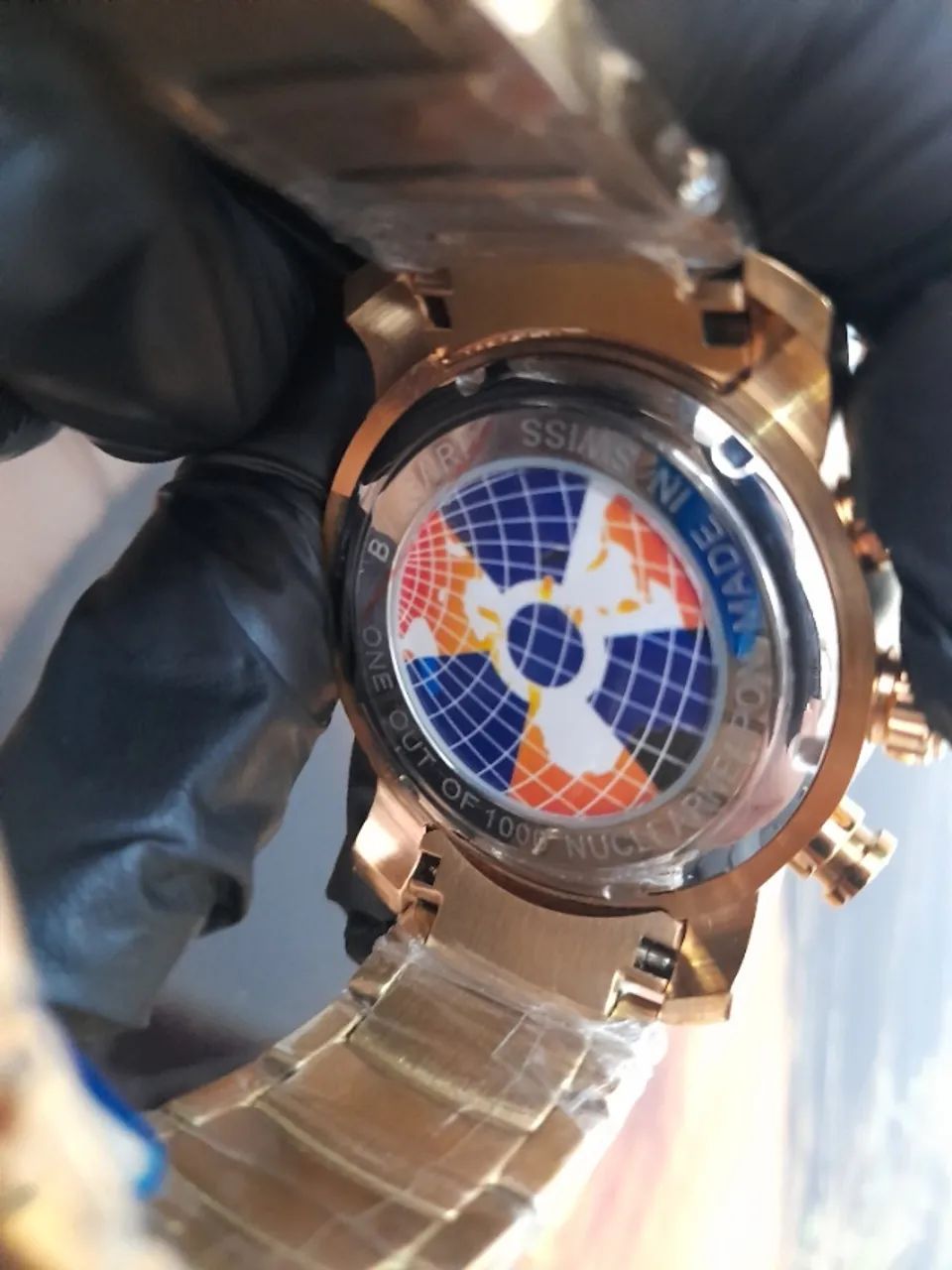 Relógio BVLGARI SKELETON TODO DOURADO PREMIUM - Foto 5