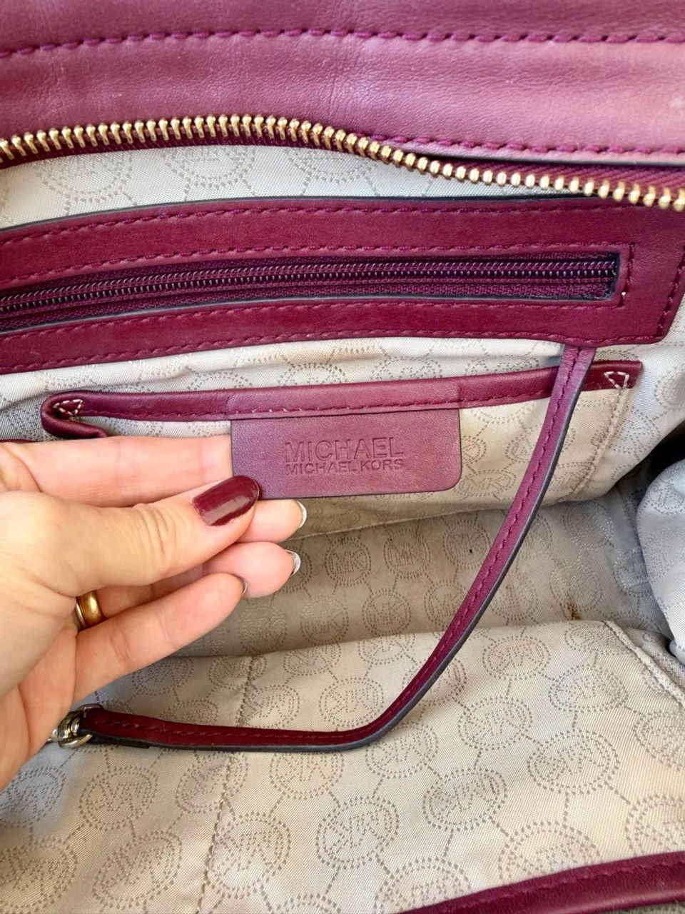 bolsa original michael kors matelassê marsala - Foto 3