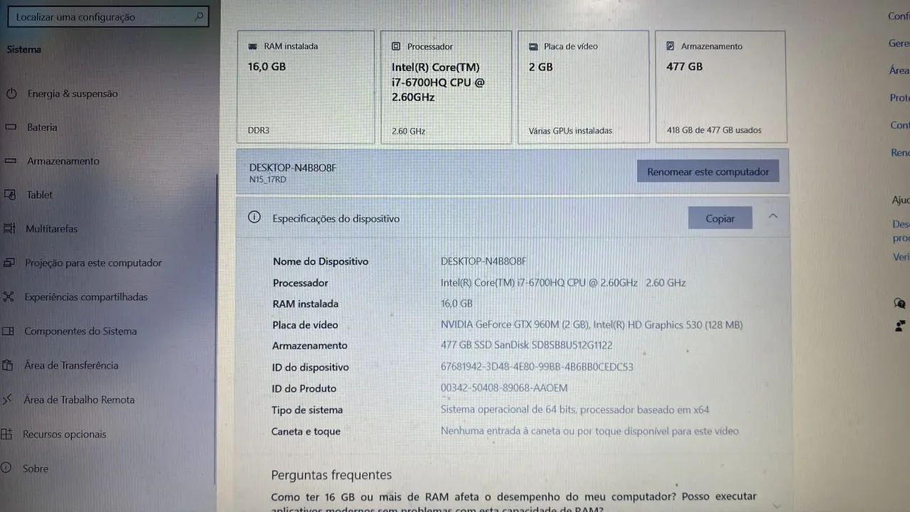 NOTEBOOK EM OTIMO ESTADO - Foto 3