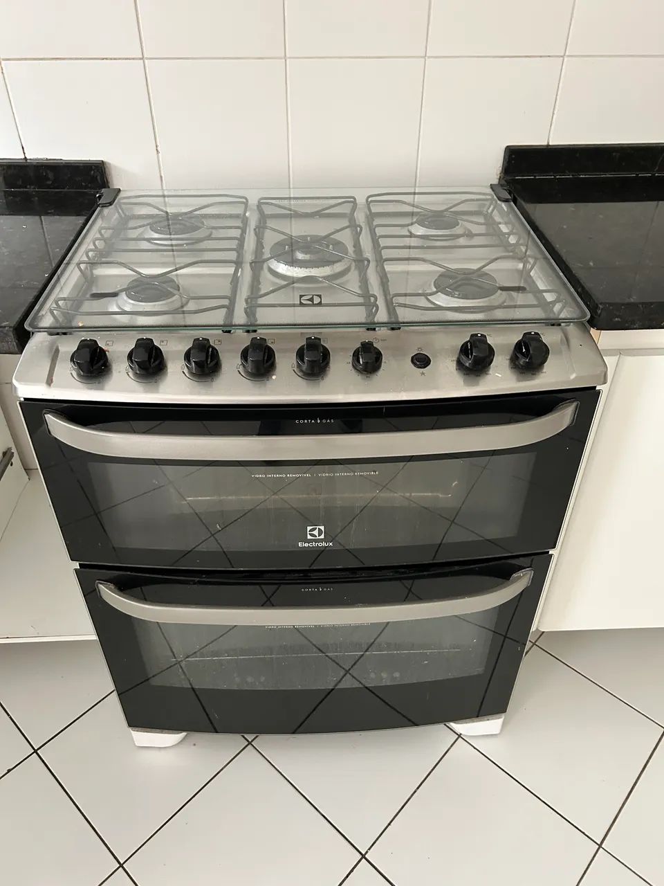 Fogão Electrolux Experience 5 Bocas 2 Fornos - Completo
