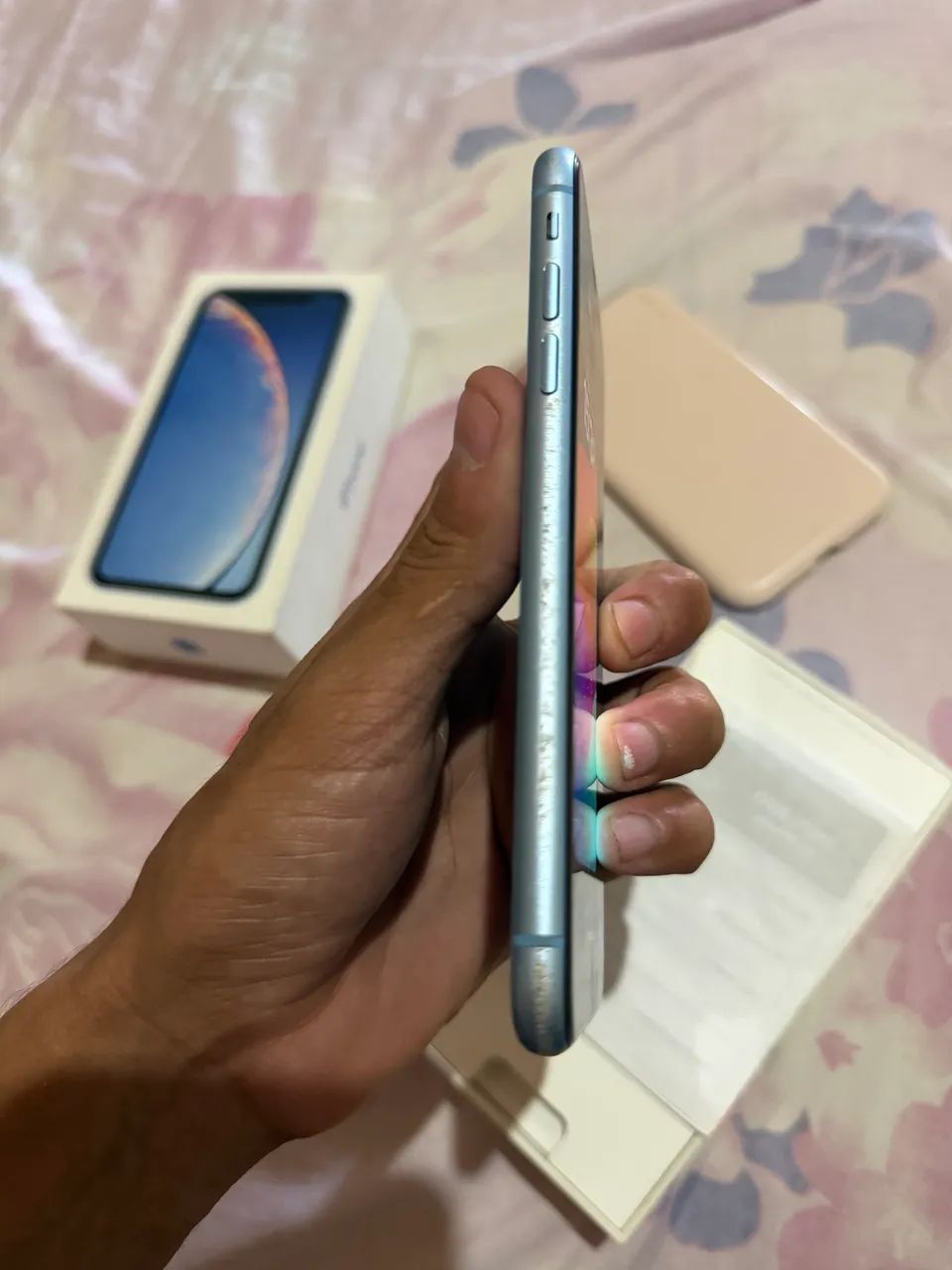 Iphone xr 64gb azul completo  - Foto 3