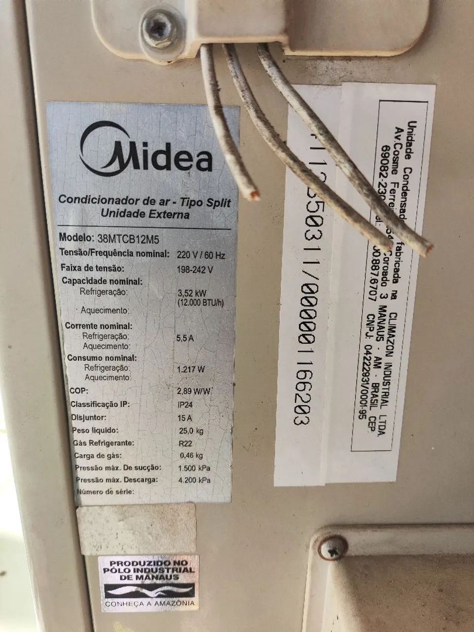 Ar condicionado 12mil BTUs Midea  - Foto 3