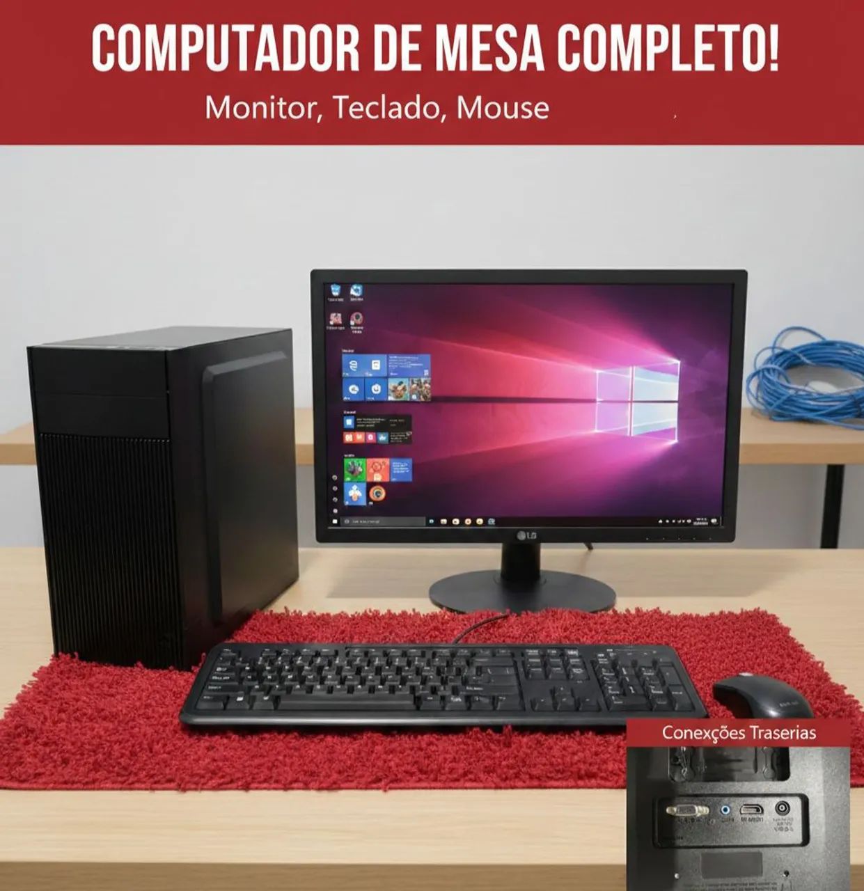 Computador de mesa completo 
