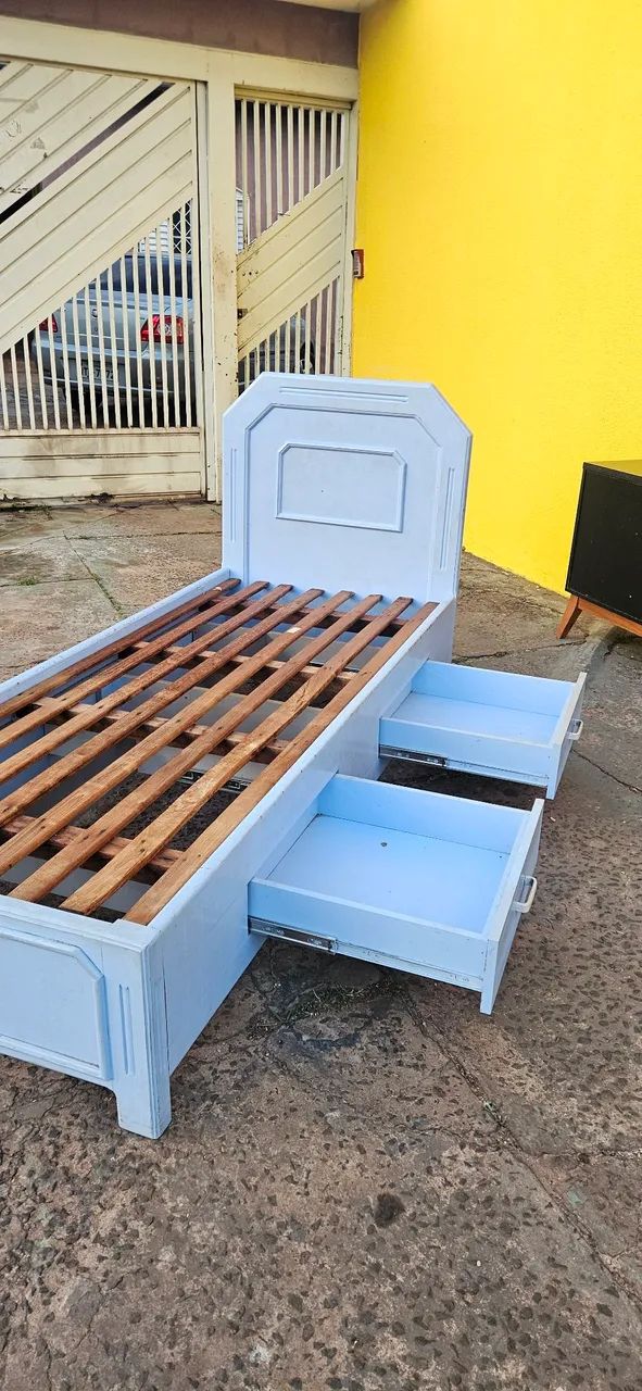 cama solteiro com gaveteiro madeira maciça ENTREGA GRÁTIS! - Foto 4