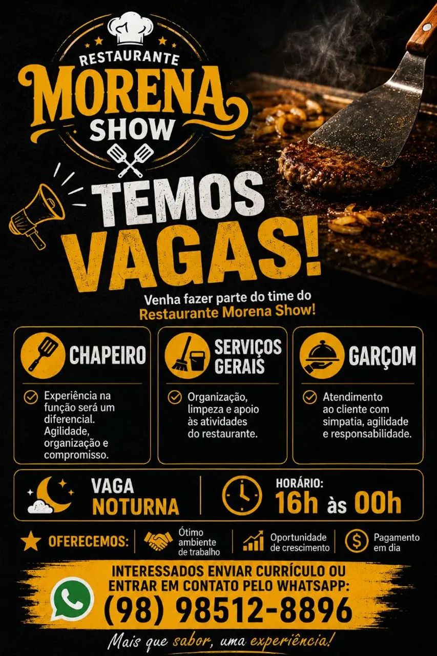 Vaga de emprego 