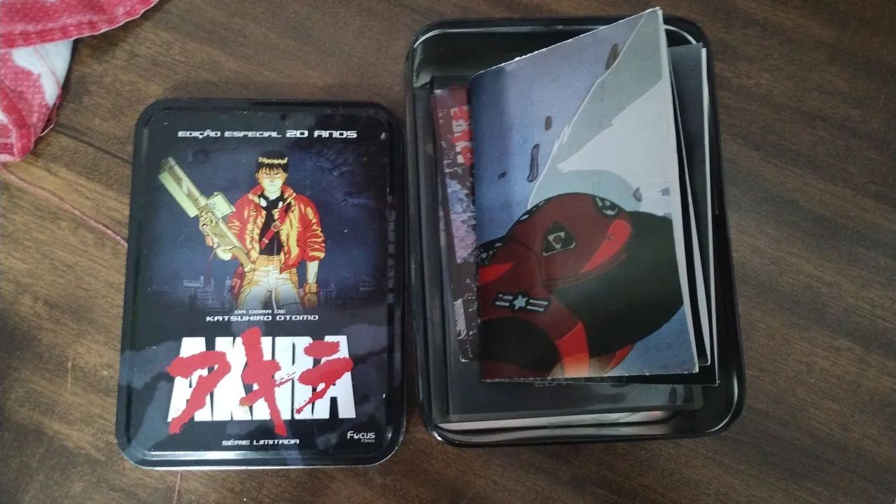 DVD box Lata 2 discos Akira focus filmes+ cards + poster - DVD