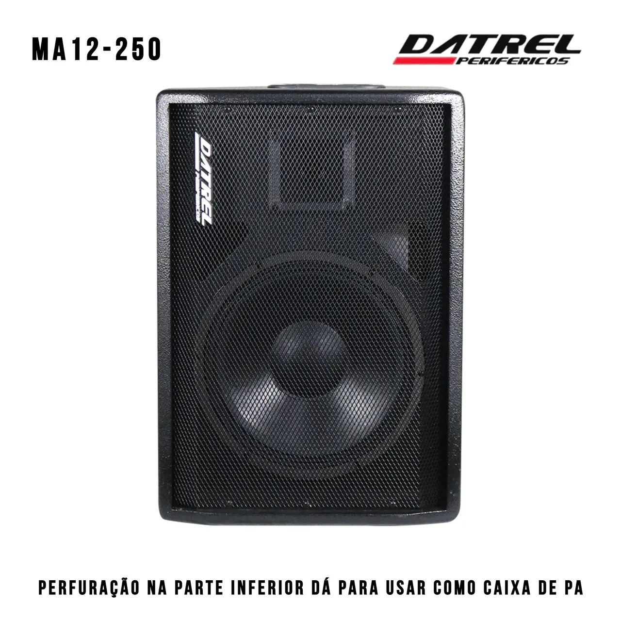 Caixa de Som Monitor Metorno Ativo Datrel MA12-250 12 polegadas 250 w rms - Foto 5