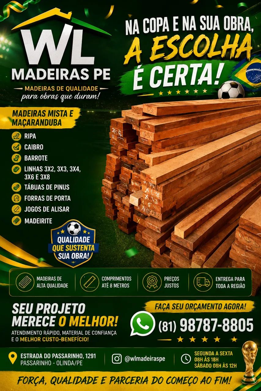 PROMOÇÃO DE MADEIRAS 