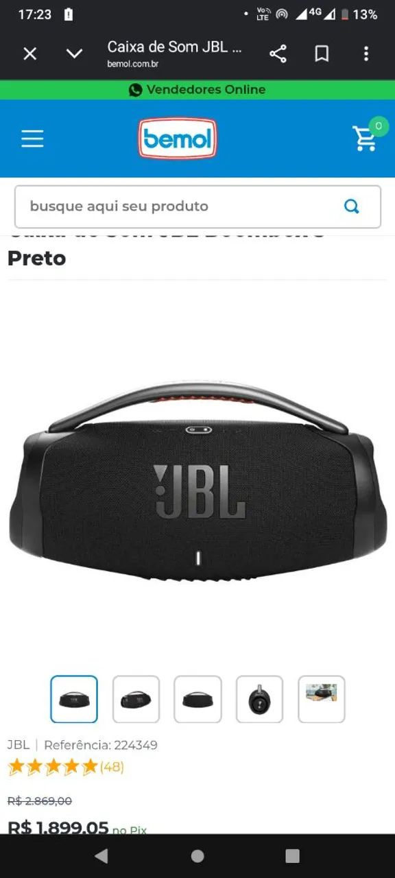 Bombox 3 com uma mês de uso. - Foto 2