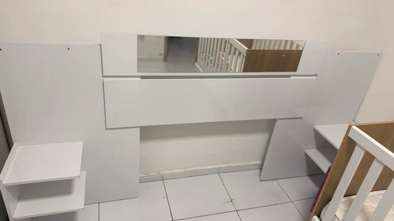 CABECEIRA COM ESPELHO À VENDA!  - Foto 2