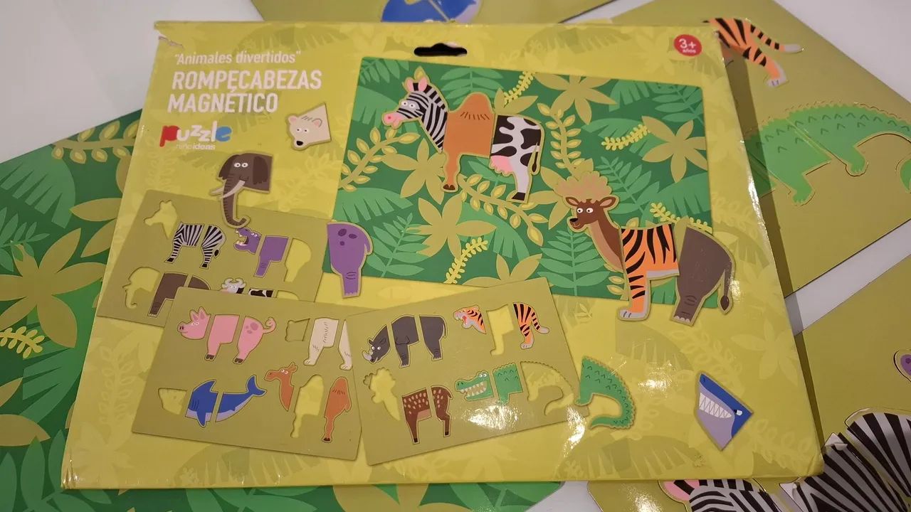 Quebra cabeça magnético animais importado