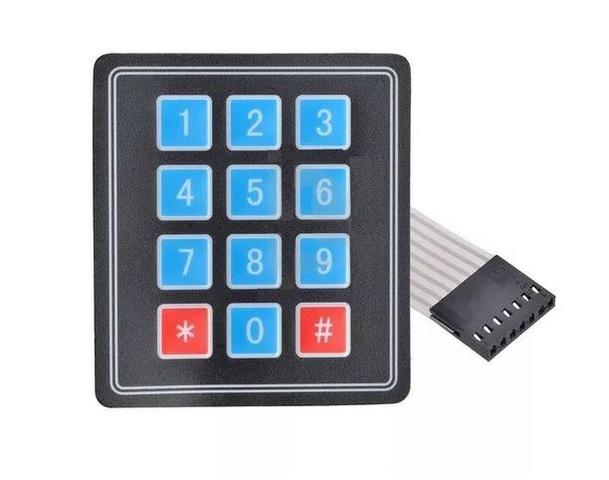 COD-AM108 Teclado Matricial 3x4 De Membrana Arduino Automação Robotica - Foto 2