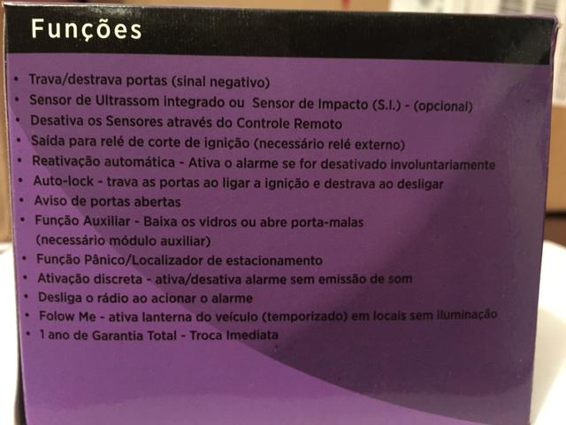 Alarme cronn novo na embalagem garantia instalado na hora em seu carro na hora - Foto 5
