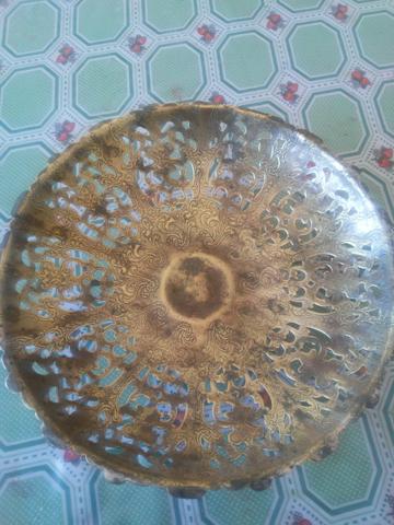 Fruteira de bronze antiga - Foto 2