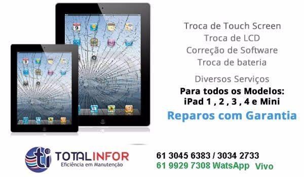 IPad vidro quebrado ou bateria viciada? Vidro iPad Air/Mini- Asa Norte - Taguatinga