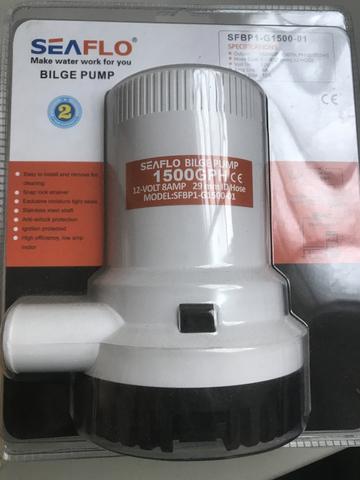 Bomba de porão 1500 GPH 12V SEAFLO