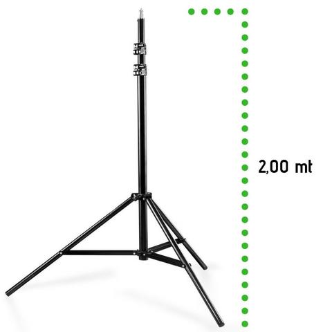 Tripé Profissional Para Iluminação MTG-2020A Tomate Suporte Luz Ring Light Alumínio 2 Mt - Foto 6