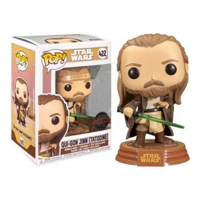 Funko pop star wars qui gon jinn 422 edição limitada 