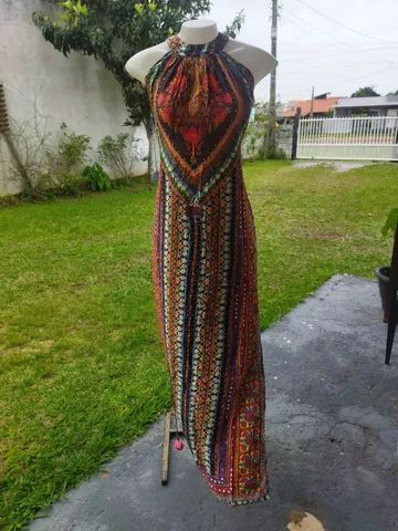 Vestido longo Farm 