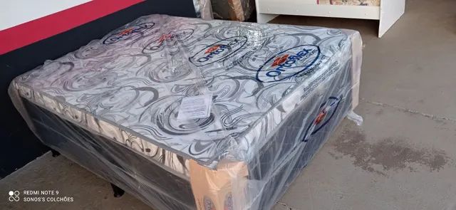CAMA UNIBOX CASAL ESPUMA SELADA NOVA  - Foto 2