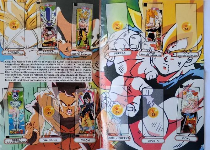 Álbum Dragon Ball Z Saga Cell Completo Bond Chicle Parati - Desconto no  Preço