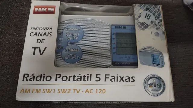 Rádio 5 faixas NKS na caixa - Foto 5