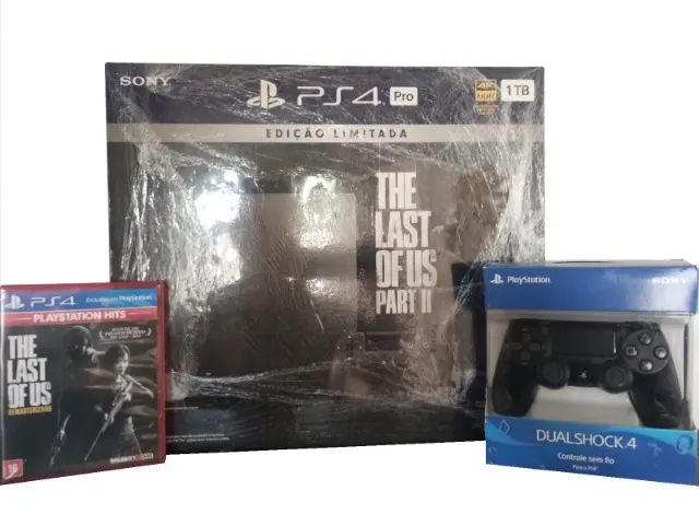 Sony Playstation 4 Pro 1tb Completo + 10 Jogos Ps4 Pro - Escorrega