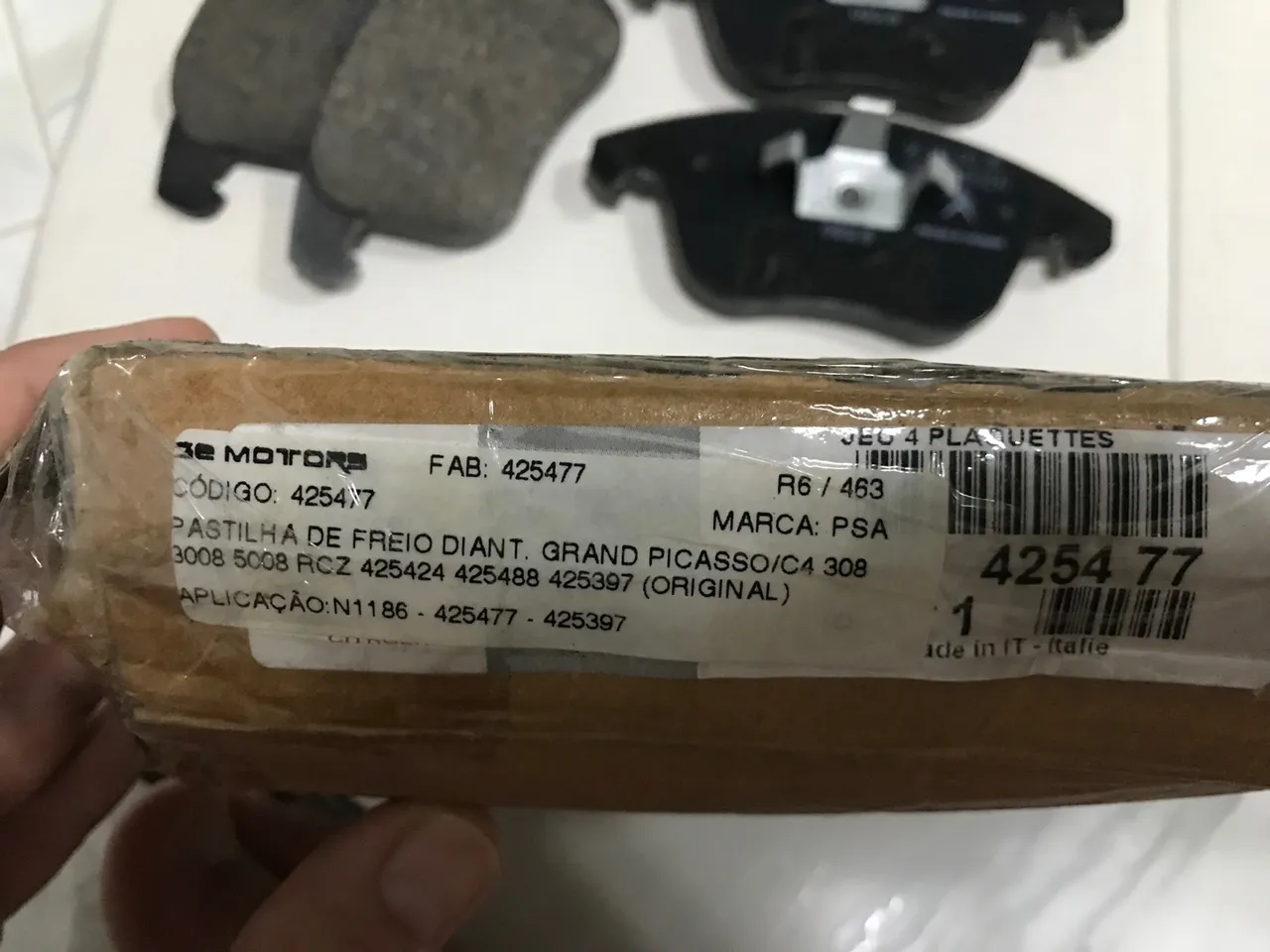 Pastilhas de freio original 3008/ grand picasso / RCZ