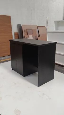 Buffet aparador com duas portas e prateleira preto 