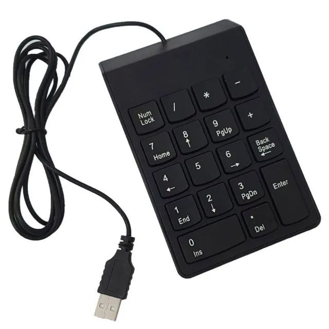 Mini Teclado Numérico Com Fio Usb Calculadora P/ Pc Notebook - Foto 5