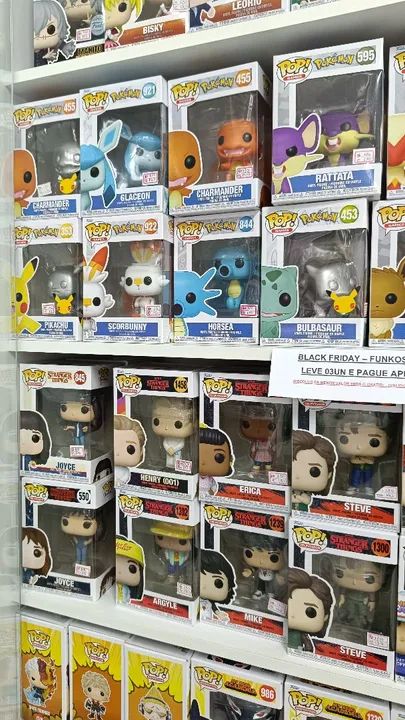 Funko Pop! Stranger Things e Pokemon