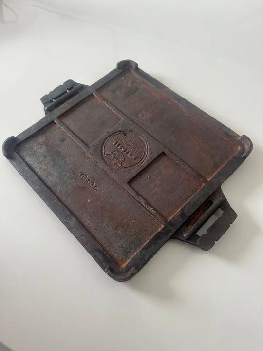 Chapa de Ferro Fundido Antiga - Foto 3