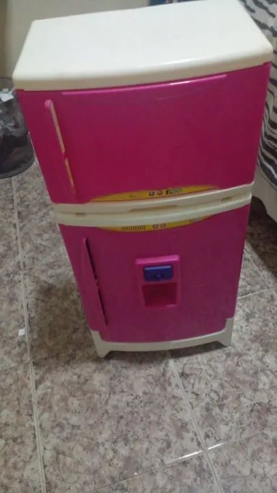 Geladeira de Brinquedo Infantil - Rosa