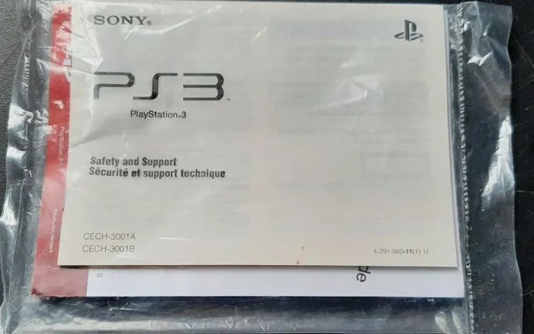 Manual Safety Suport and Online Guide Playstation 3 Lacrado