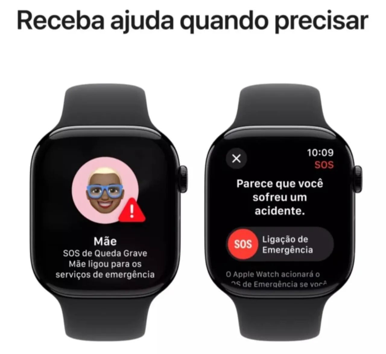 Apple Watch Series 10 GPS 46 mm caixa de alumínio e pulseira esportiva, preta  - Foto 6