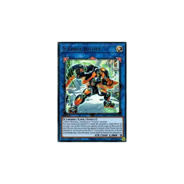 Yugioh!!! S-force Justify [blvo-pt048] Ultra Rare